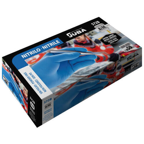 GANTS CHIMIE NITRILE NON POUD 572B
