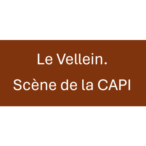 Marquage Coeur "Le Vellein. Sc&egrave;nes de la CAPI" Blanc