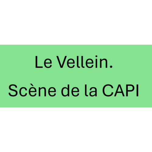 Marquage Coeur "Le Vellein. Sc&egrave;nes de la CAPI" Noir