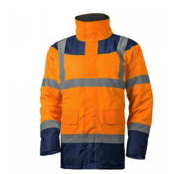 Parka matelass&eacute; keta HV orange