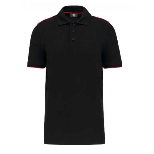 Polo Day To Day contrast&eacute; manches courtes homme