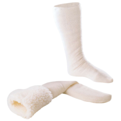 Chaussette fourr&eacute;e pour botte pvc