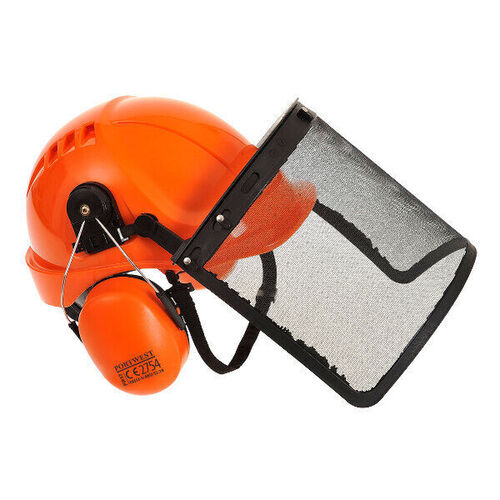 Casque pour travaux forestier
