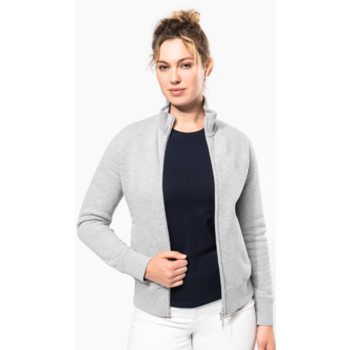 VESTE MOLLETON ZIPP&Eacute;E FEMME