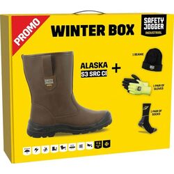 Box bottes fourr&eacute;es cuir + gants + chaussettes + bonnet Voiron